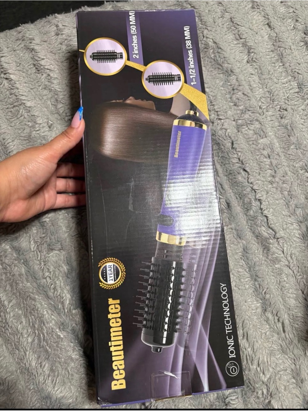 Purple 2-in-1 Hot Air Brush - Purple